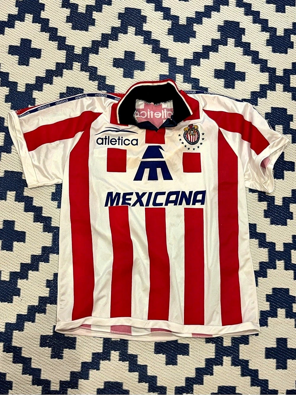 Vintage Chivas Guadalajara Atletica Soccer Jersey 90s Liga Mx Mens Size XL